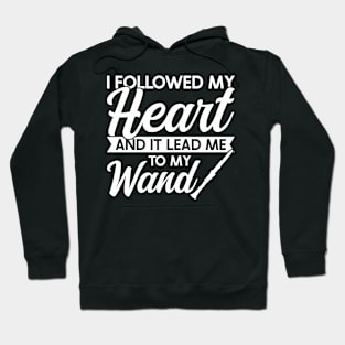 My heart lead me to my wand Flutist Flute Hoodie